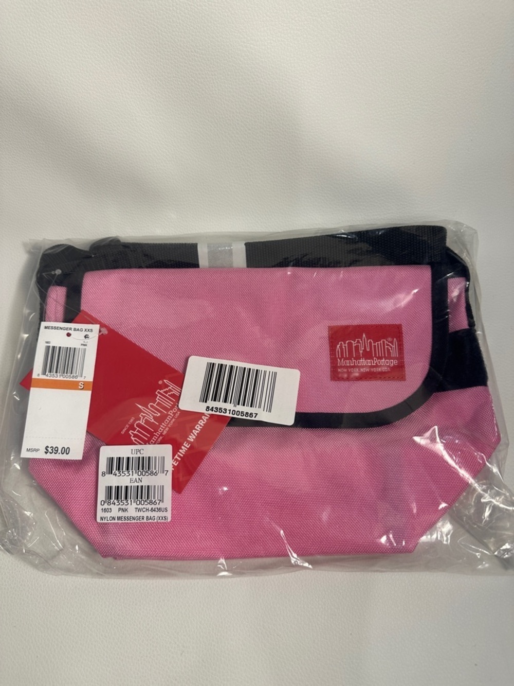 NEW PINK Manhattan Portage XXS Messenger Crossbody Bag - Picture 2 of 2